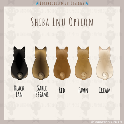 Shiba Inu Behind Sticker