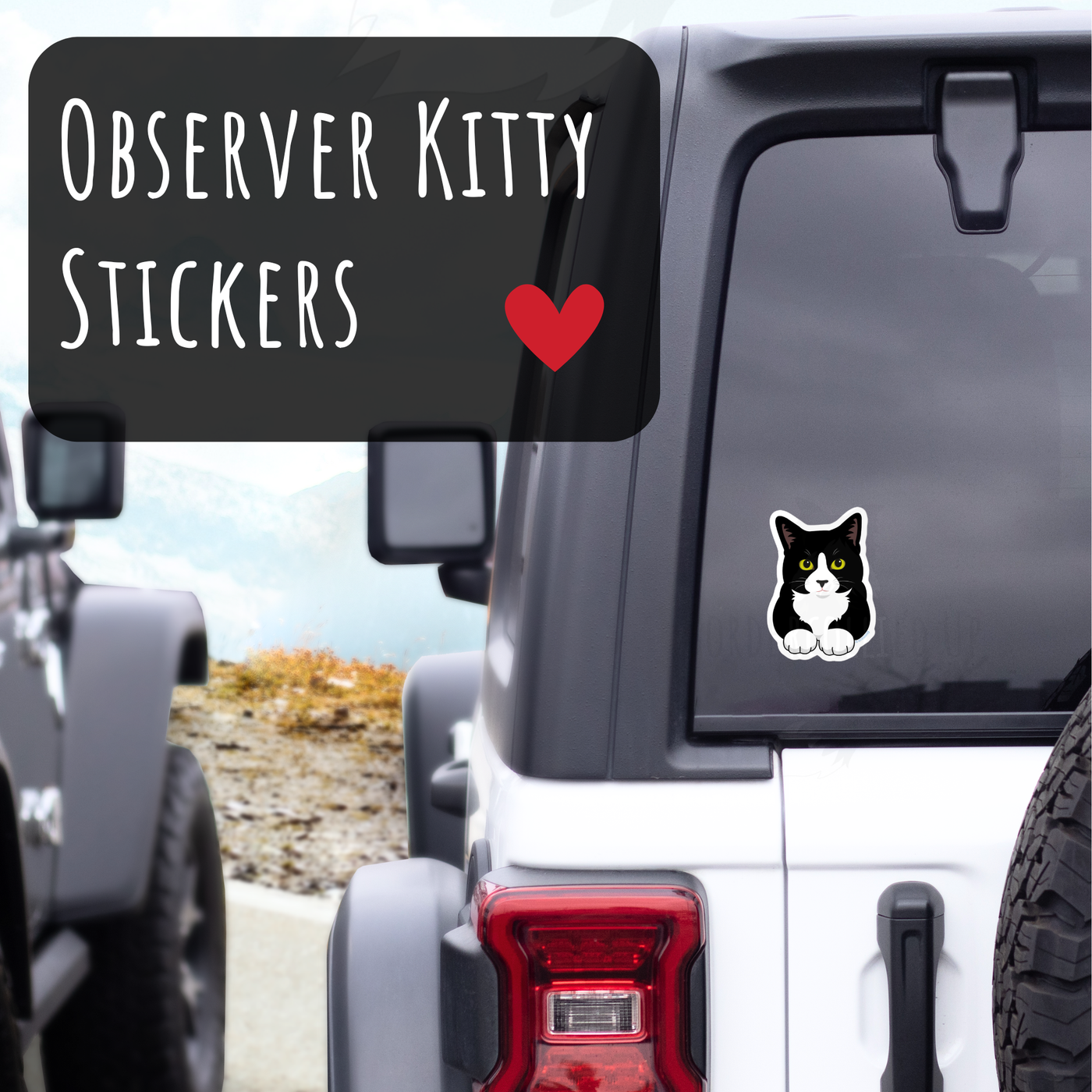 Observer Kitty Sticker – Bordercollied Up