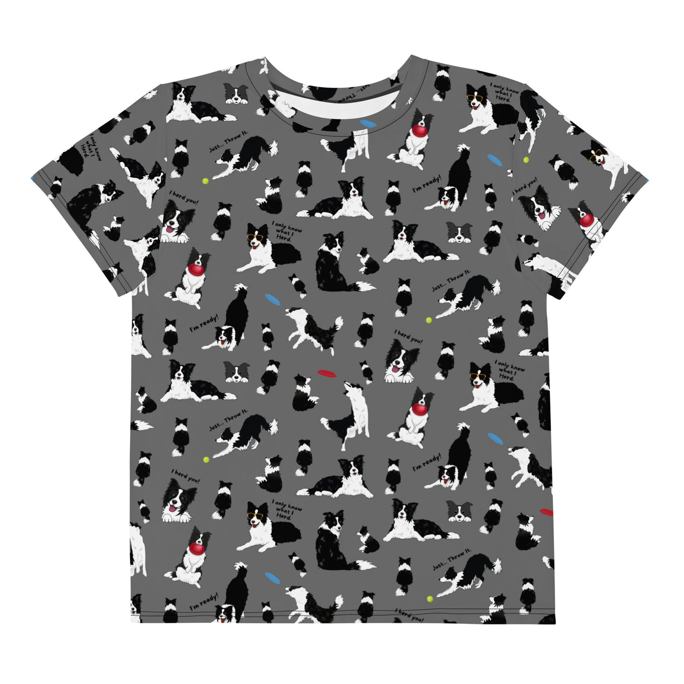 Crazy Border Collie Youth Shirt