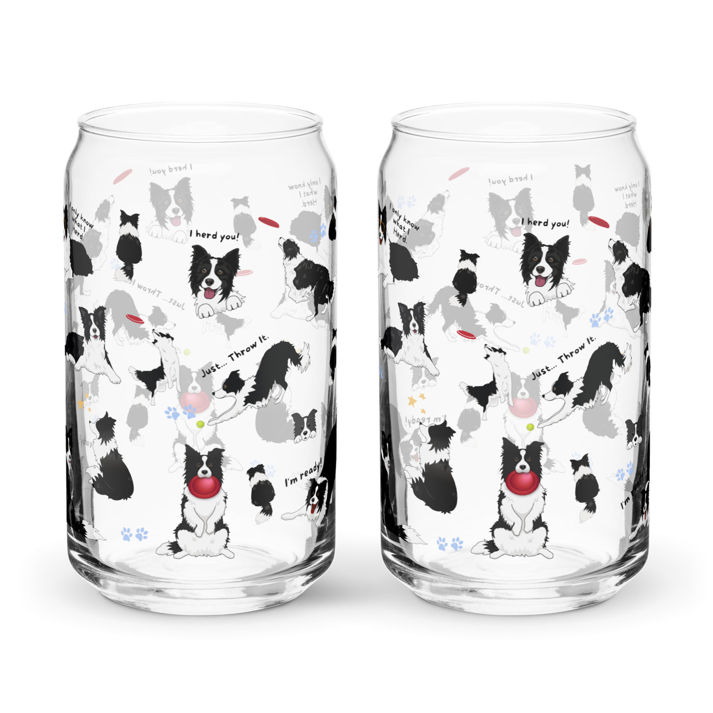 Border Collie Lover Glass