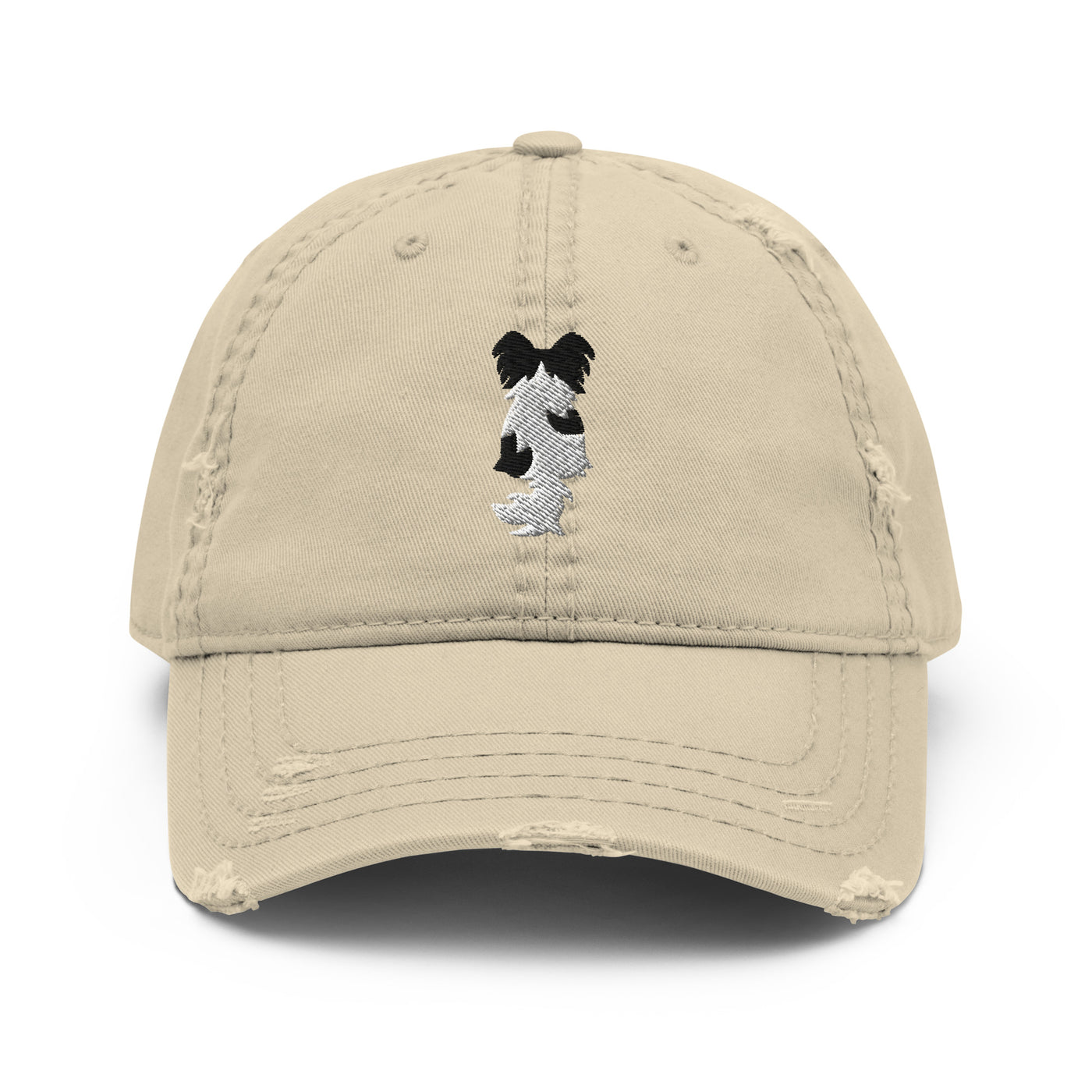 Papillon Back Embroidered Hat