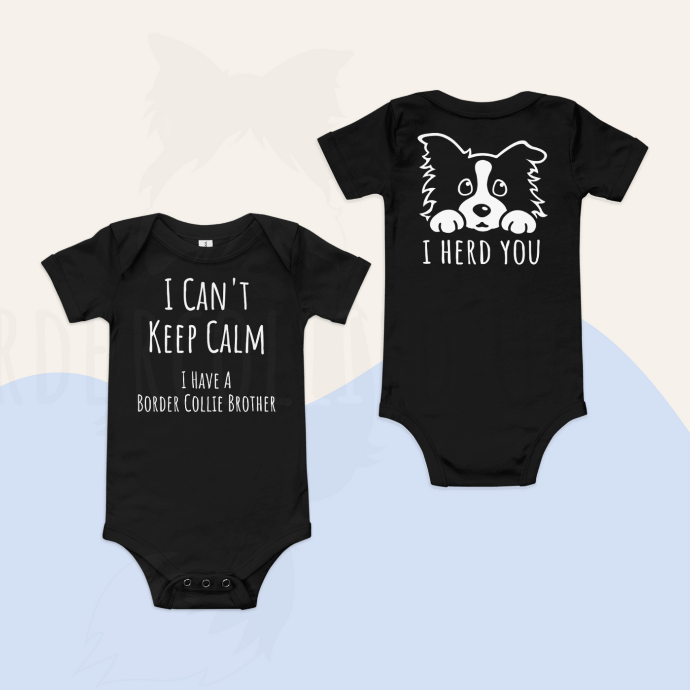 border collie shirt for baby