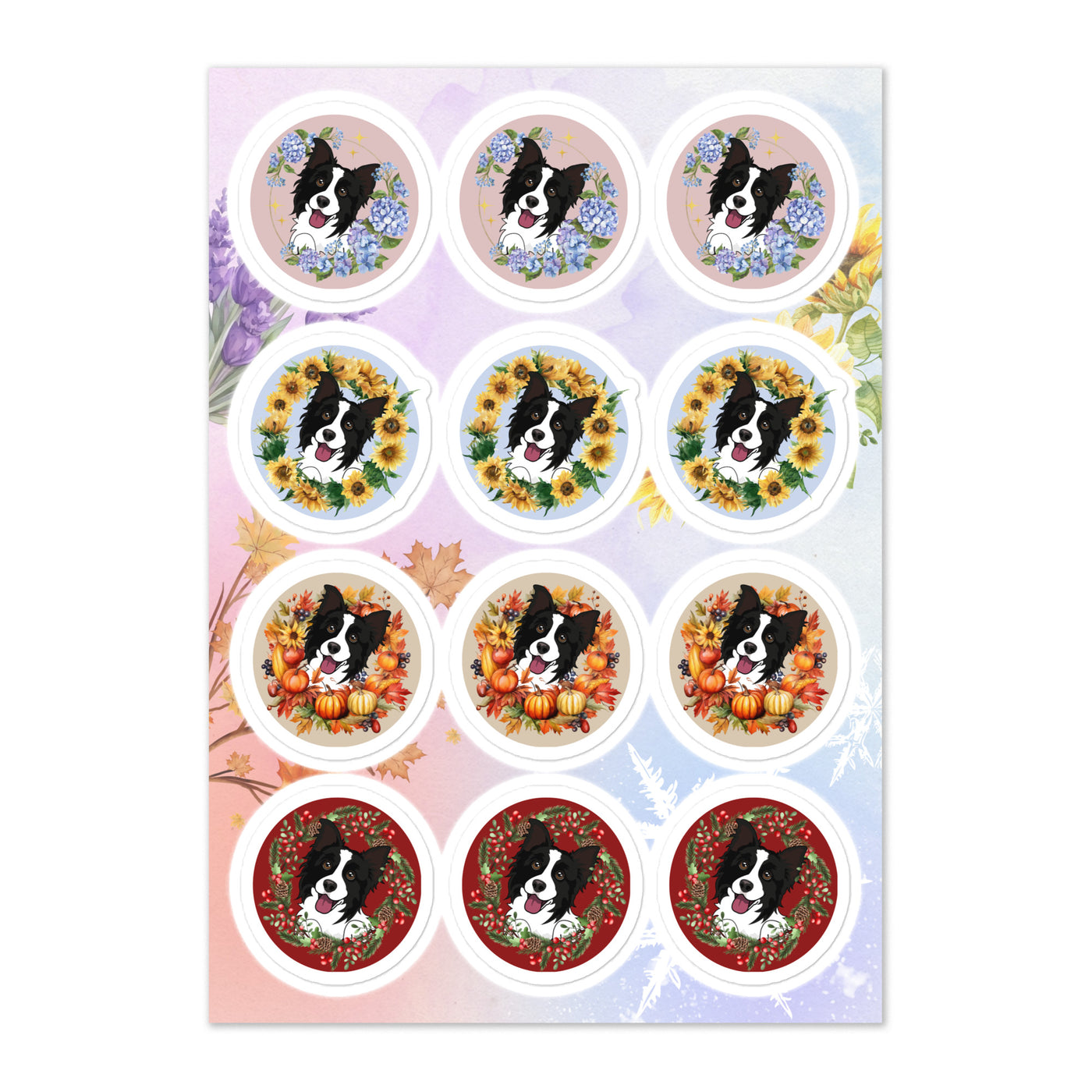 Border Collie Sticker Sheet