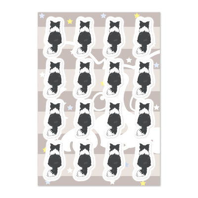 Border Collie Back Sticker Sheet