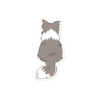 Border Collie Behind Sticker