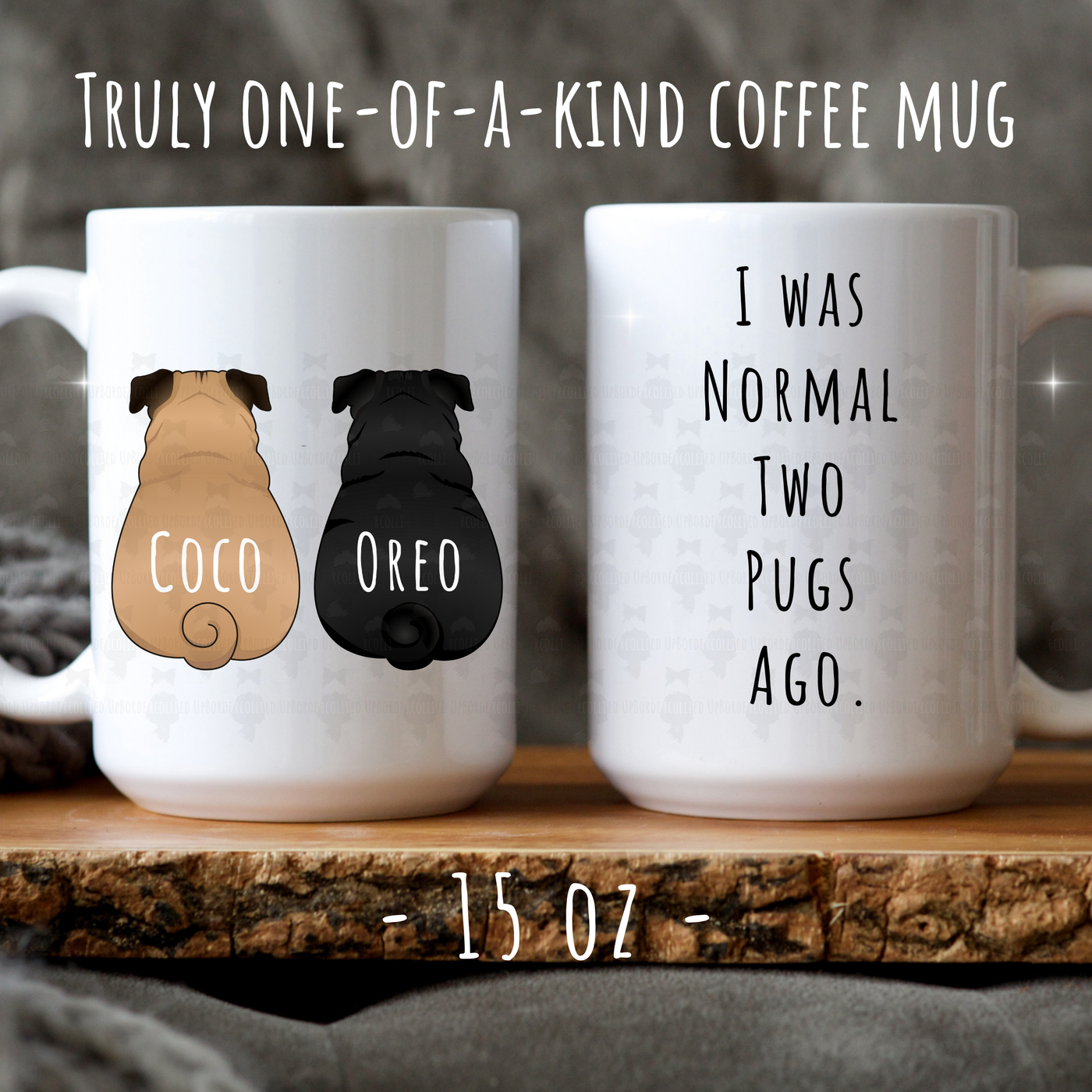 Personalized Pug Mug