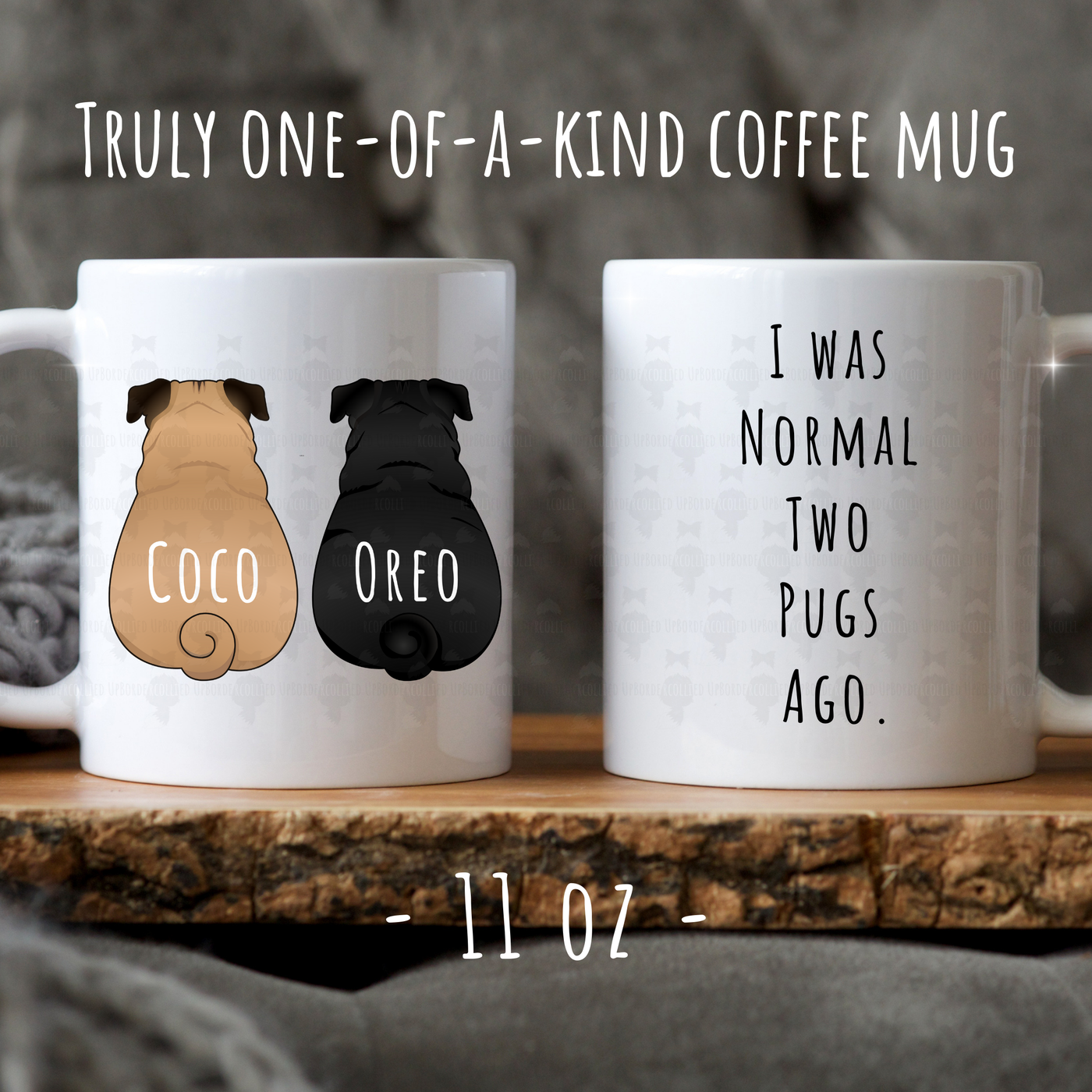 Personalized Pug Mug