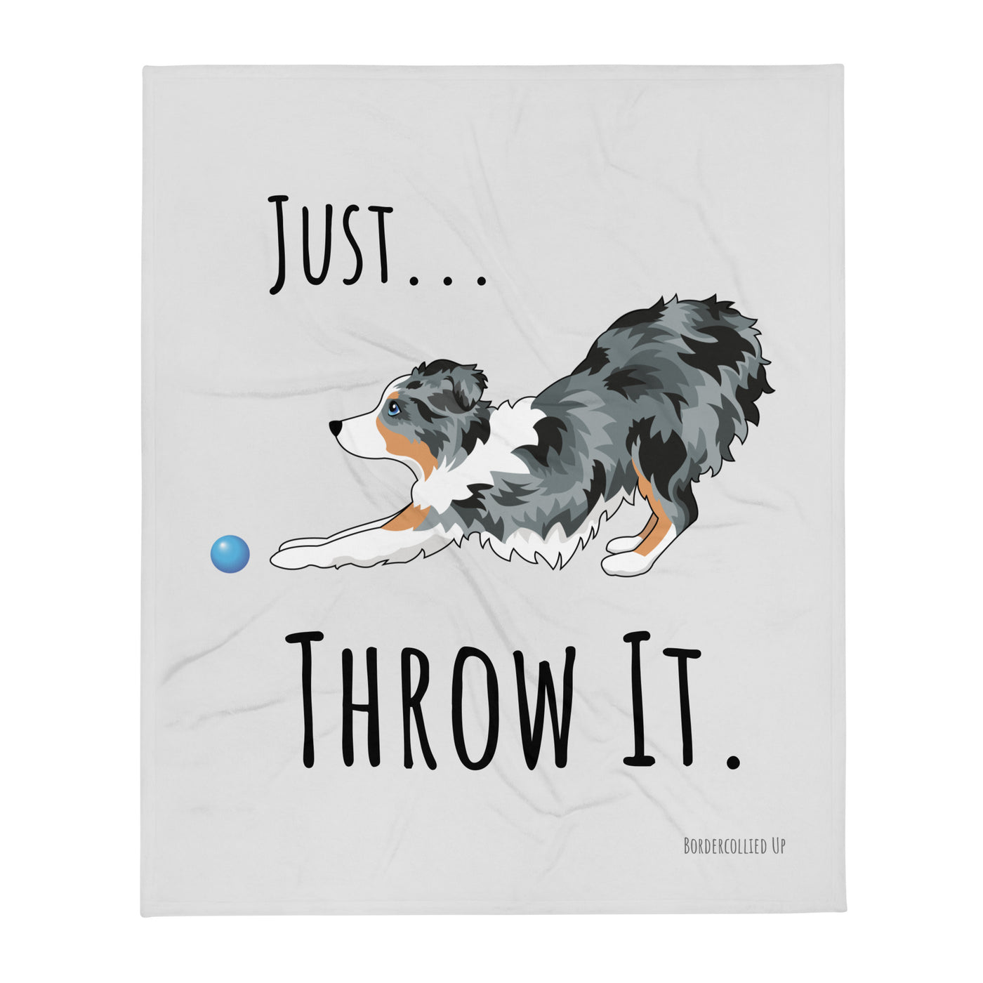 Just Throw It Australian Shepherd Throw Blanket