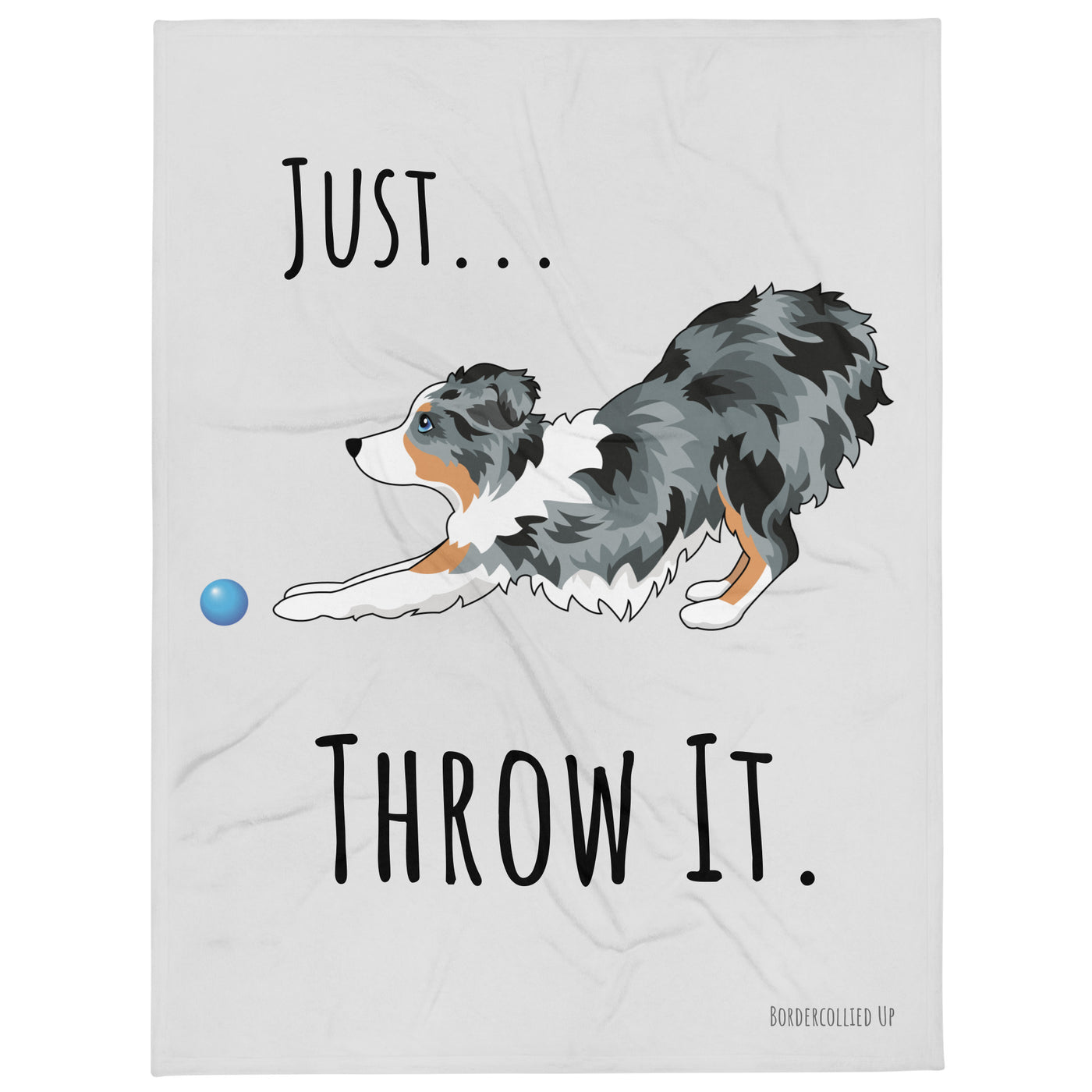 Just Throw It Australian Shepherd Throw Blanket