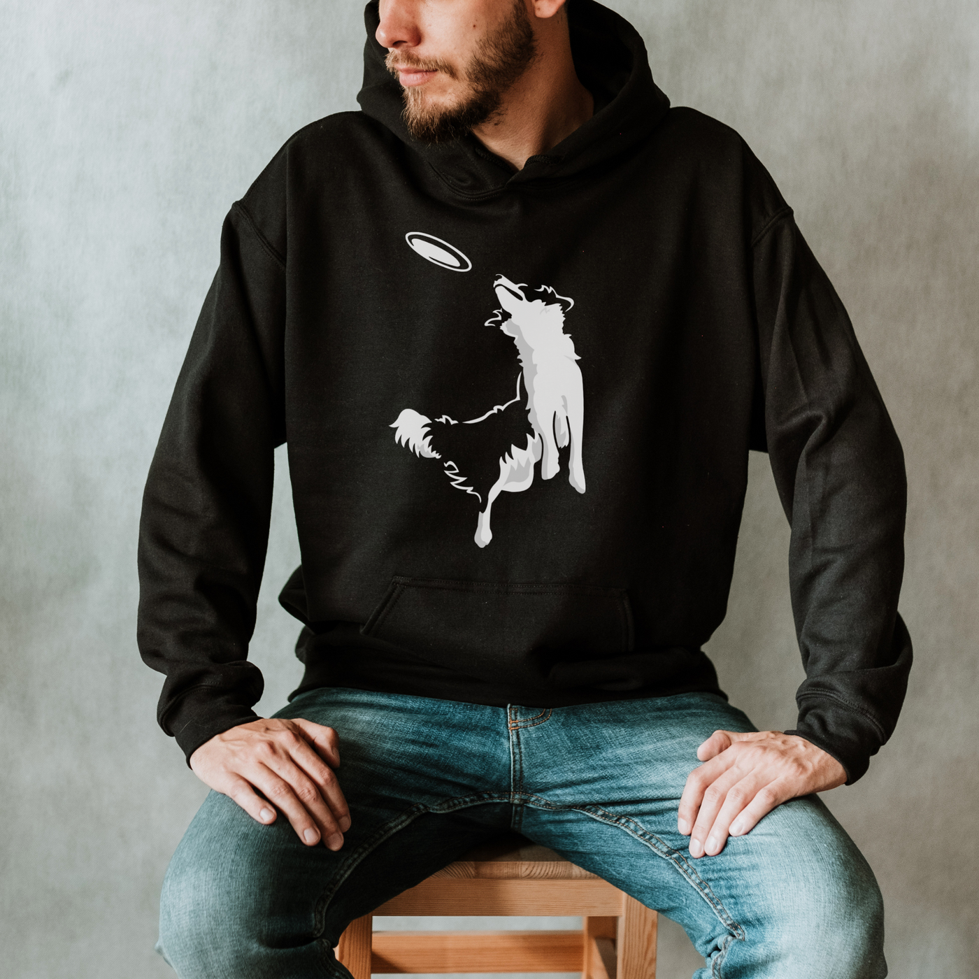 disc dog border collie hoodie, border collie hoodie, border collie gift