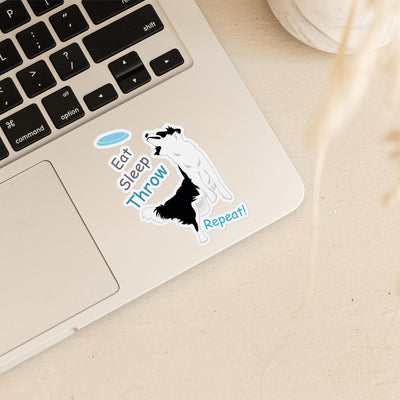 Border Collie Disc Dog Sticker | Border Collie Disc Dog Sticker | Border collie sticker | Border collie gift for border collie lovers 