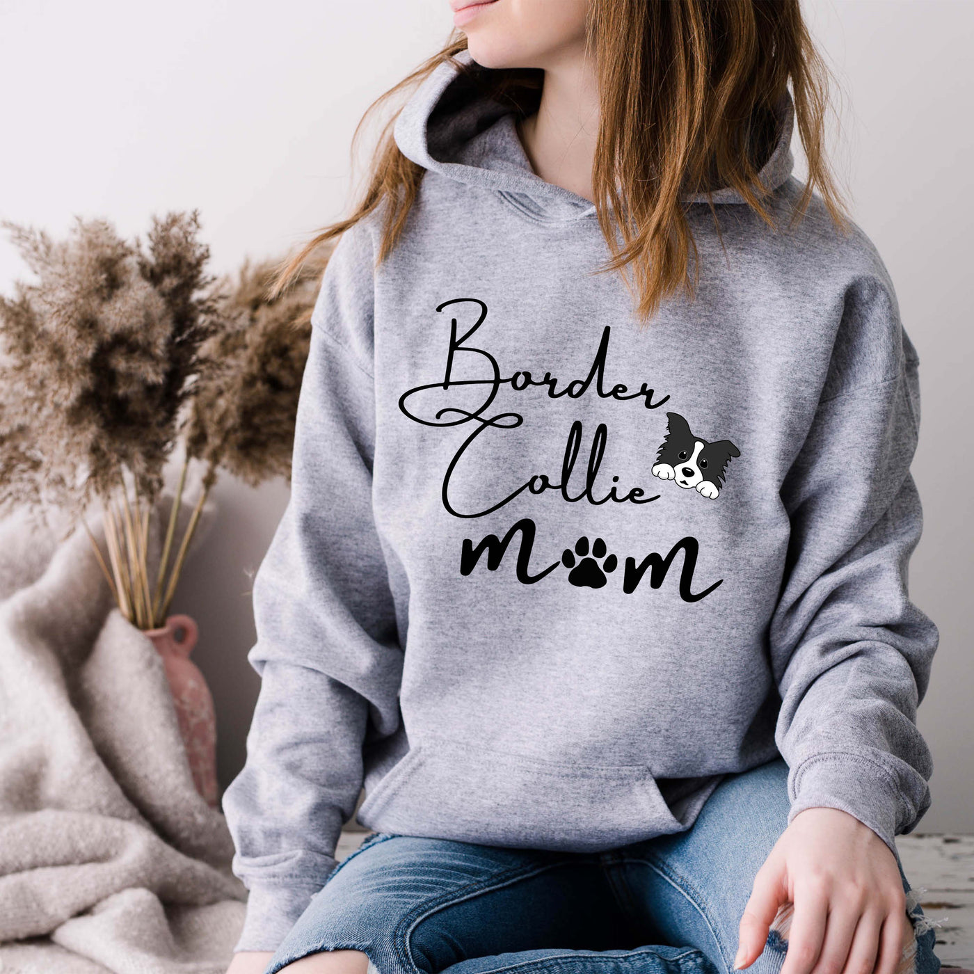 border collie mom hoodie | border collie gift for her | border collie hoodie