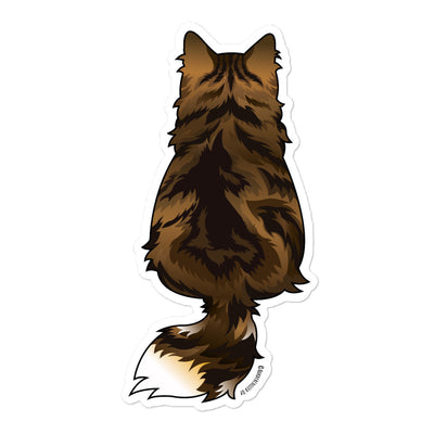 Siberian cat sticker | Tabby cat Sticker