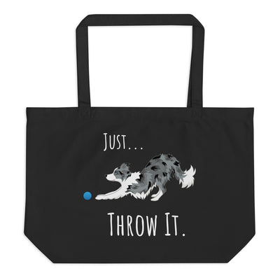 Just Throw It Border Collie Eco Tote