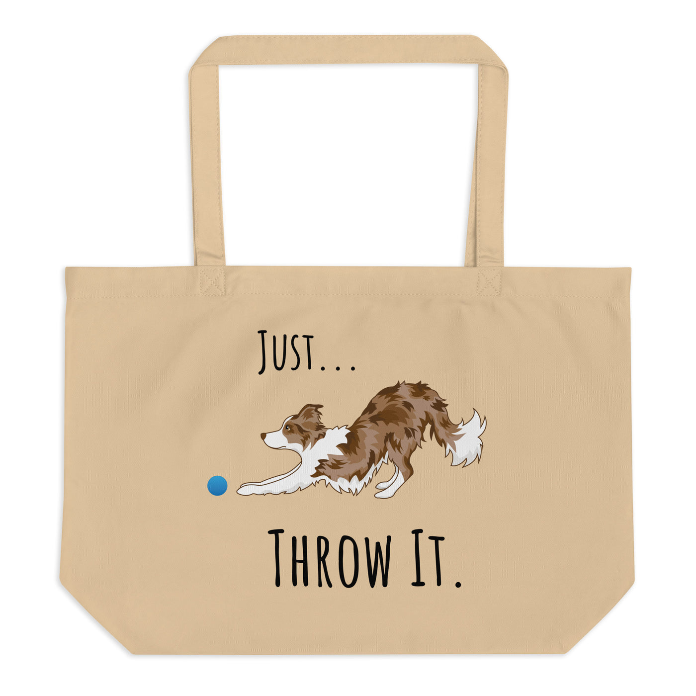 Just Throw It Border Collie Eco Tote