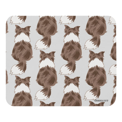 red merle border collie mouse pad