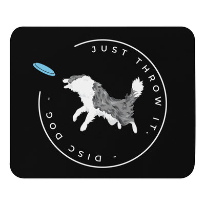 Just Throw It Frisbee Blue Merle Border Collie