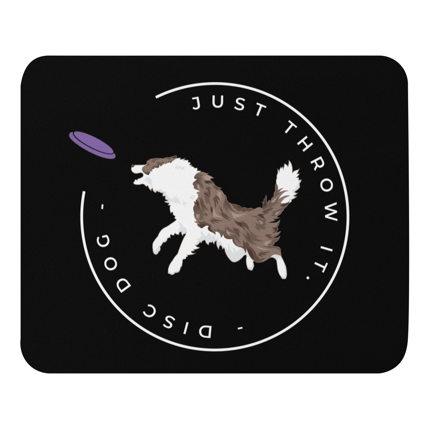 Just Throw It Frisbee Red Merle Border Collie