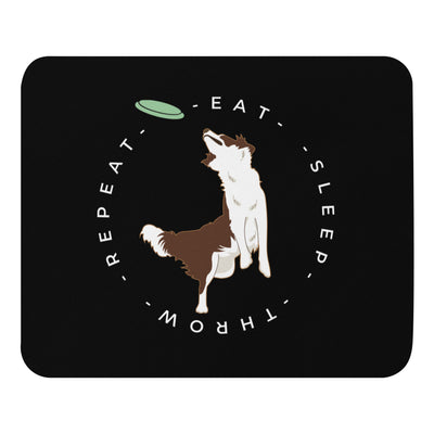 brown border collie mouse pad