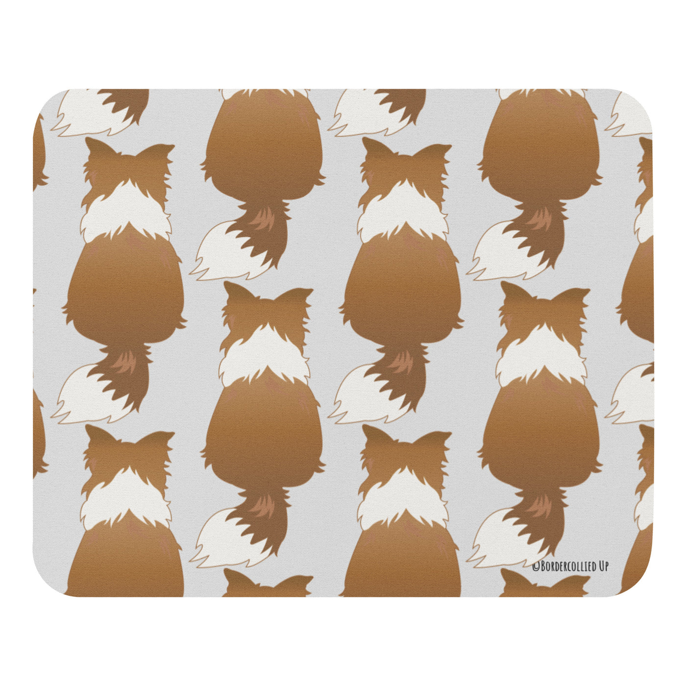 Border Collie Back Mouse pad