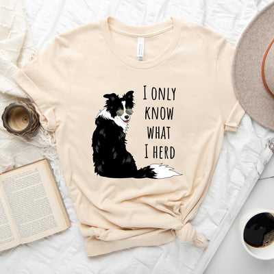 I only know what I herd | i love border collie shirt | I herd you border collie shirt | border collie gifts