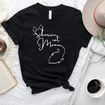Siberian Cat Mama Tshirt | Siberian Cat Mom shirt | Siberian Cat Gift | Neva Masquerade Cat Gift | Siberian Cat Sticker